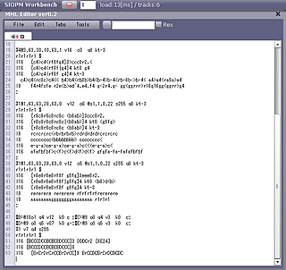 SiOPM MML Editor 1 SiOPM MML Editor 1