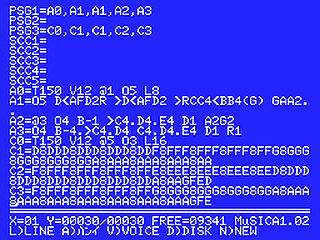 MuSICA (on MSX) MuSICA (on MSX)