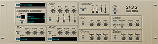 EFM SF Synth 2 : A free VSTi plugin, on Windows