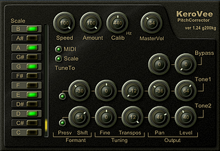 Kerovee : a free Pitch Corrector/Autotune Effect VST plugin, on Windows